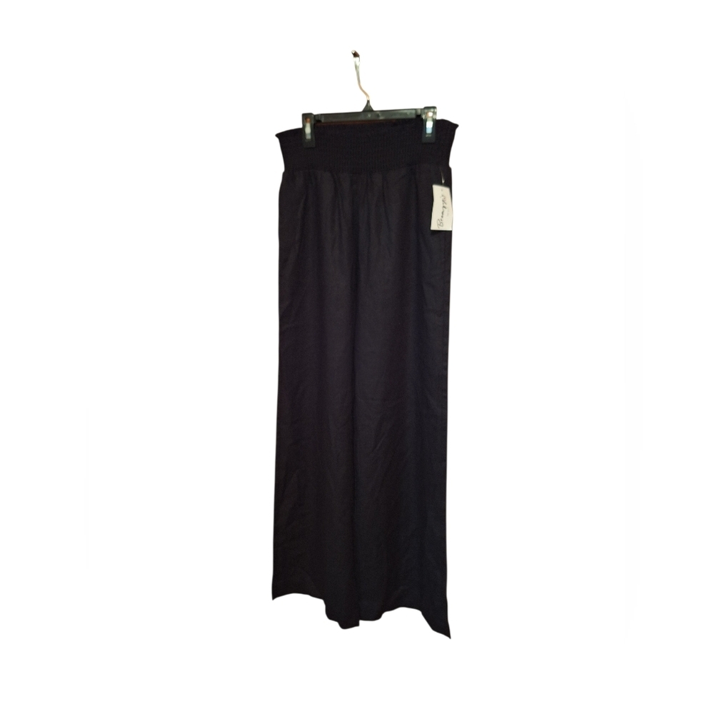 Love Tree Absolutely Convinced Black Linen Pull on Pants Ladies Small Career NWT